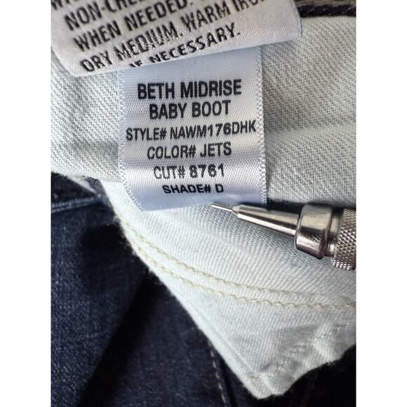 HUDSON Jeans Womens 34x33 Blue Beth Baby Boot Bootcut Tall Stretch Flap Pockets - Picture 8 of 11